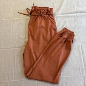 Lululemon Womens Sz 6 Keep Moving Jogger Pants Lounge High Rise Brown/Orange